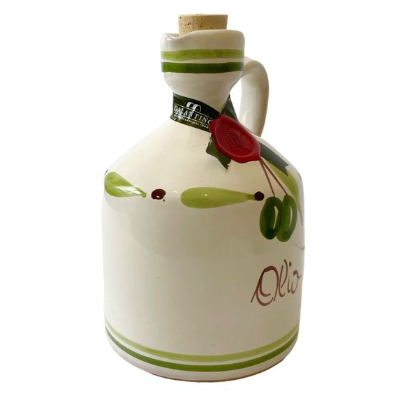 VTG Frantoio Galantino HANDMADE Extra Virgin Olive Oil Ceramic Empty Jug-Italy - Picture 9 of 14